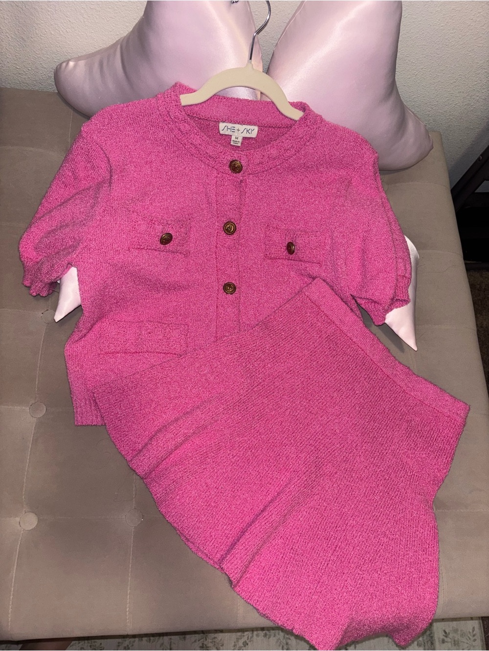 Impressions Online Boutique Pink Two-Piece Set